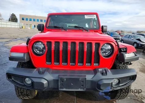2021 Jeep Wrangler Unlimited Sahara z USA, uszkodzony, nr VIN 1C4HJXEN7MW840504